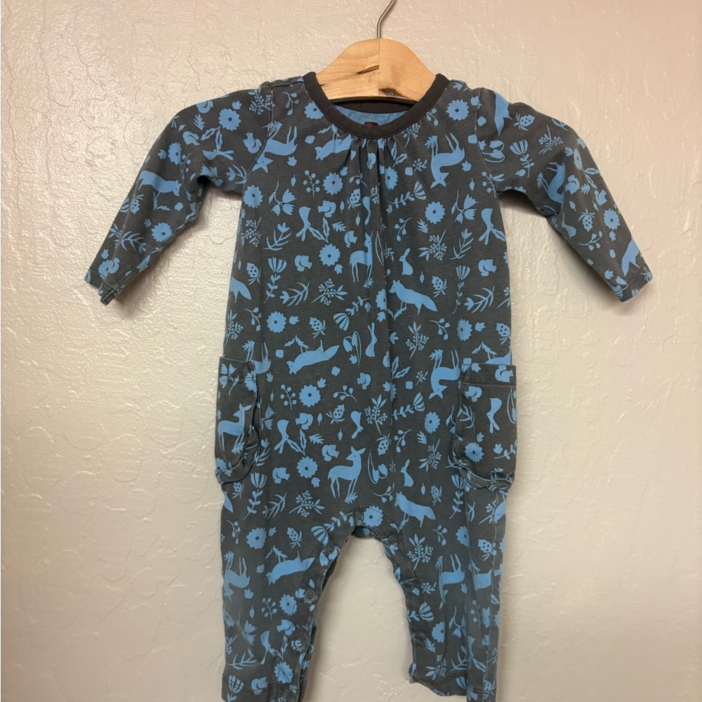 $15 ADD ON tea collection girls animal print romper‎ 9-12M Zara Janie and Jack